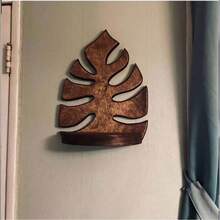 Estantes flotantes de estilo rústico - Estantería de pared montada para la sala de estar, el dormitorio y la cocina, almacenamiento multinivel para plantas y decoraciones, fácil instalación, estantes de madera hechos a mano, decoración del hogar bohemia (la diferencia de color no afecta el uso, sujeto a los bienes reales recibidos) - Multicolor - Ver 5