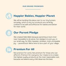 Hola, toallitas húmedas Bello Baby I toallitas a base de plantas para piel sensible hechas con 99% de agua y aloe para bebés y niños I sin perfume I 540 unidades (3 paquetes de 180) - 1 - Ver 10