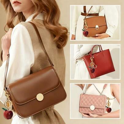 Cute Large Apple With Green Leaves Keychain | Resin & Zinc Alloy Bag Charm | Stylish Car Key Chain | Exquisite Gift For Girls - Perfect For Best Friends & Girlfriends | Lovely Gift For Christmas, Birthday & Valentine's Day