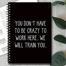 1本趣味螺旋笔记本，办公室趣味螺旋笔记本，送给同事的搞怪礼物，无需疯狂，趣味日记本，幽默工作礼物 - 1個 - 查看 5