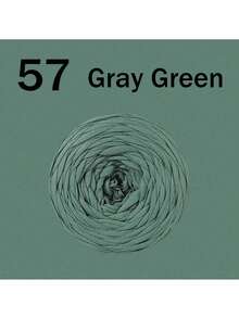 1卷300克±20克T恤纱线，2厘米宽，梭织针织柔软多用途纱线，适合DIY手工艺品，可用于钩编和编织包袋、靠垫、玩偶、毯子、拖鞋和其他手工钩编项目。 - 彩色 - 查看 52