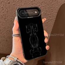 compatible con funda de teléfono de carreras de coches de Fórmula 1 compatible con  17,16,15,14,13,12,X,8,Pro,Max,Plus,E,SE4,Air,Mini negro IMD mate, funda compatible con  17 pro max, funda de  17 pro, funda de  17, funda de  16 pro max - z8 - Ver 5