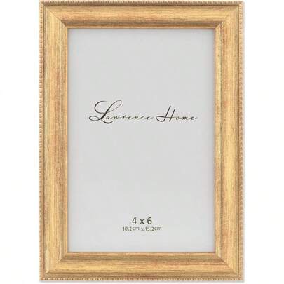 Frames Classic Bead Picture Frame, 4x6, Gold