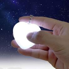 Heart-Shaped Handbag Light, Mini Sensor LED Handbag Light With Auto On/Off, Rechargeable Travel Accessory Night Light For Backpacks, Shoulder Bags, Crossbody Bags, Handbags - White - View 9