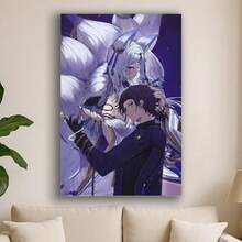 Framed  Anime The Eminence In Shadow Poster Wall Art Picture Painting Poster Canvas Print Posters Artworks Bedroom Living Room Decor Christmas Wall Art - 框架 - 查看 4