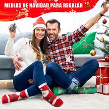 ¡RecomendadoCalcetines Navideños Mujer Hombre, 6 PCS Cozy Calcetas Navidad,Invierno y Cálido,Grueso,Suave,Cómodo,Transpirable,Unisex,Calcetas Navideña Regalos Navideños,Calcetas Mujer¡Top de Temporada - 1 - Ver 4