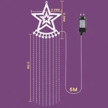 Christmas Lights Outdoor 360 LED Waterfall Christmas String Lights Waterproof 8 Modes Fairy Lights Plugin Led Lights For Indoor Outdoor Yard Wedding Patio Holiday Xmas Tree Decorations Colorful - Colorful - View 3