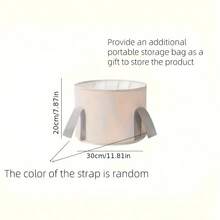 Foot Bath Bucket, Portable Household Foot Bath Bag, Bag To Increase Calf Height, Deep Bucket, Foot Bath Basin, Insulated Dormitory, Foldable.