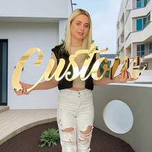 Adhesivos de pared acrílicos, letras decorativas - para paredes de oficina y decoración del hogar. - Multicolor - Ver 9