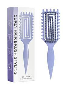 卷发造型梳，适用于卷发、波浪发和直发 - 多种造型可选 | 抚平毛躁，打造理想发型，轻松梳理，不拉扯、不断裂，美发梳，造型工具，美发产品及配件，沙龙、美容、旅行必备