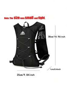 سترة الجري، حقيبة الترطيب الخفيفة، قابلة للتنفس ومقاومة للعرق، حقيبة الظهر للجري، حقيبة الترطيب القابلة للتعديل للجري في المسارات والماراثون والجري والدراجات الهوائية. يمكن ارتداؤها من قبل الرجال والنساء الذين يقل وزنهم عن 75 كجم و160 رطلاً.