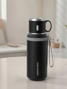 316大容量保温水瓶，带碗盖，隔热保冷，便携式设计，适合车载及户外使用，多种颜色可选，不锈钢内外材质，居家旅行皆宜。