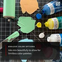 Block Printing Ink 4Pieces Set Multicolour Quality Inks For Stunning Prints Easy To Use WaterSoluble Ideal For Various Surface Artwork Creation