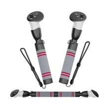 VR Controller Grips For Meta Quest 3/3S - Long Arms For Gorilla Tag, Beat Saber Handles, Golf Club & Deadeye VR Attachments - Enhanced Grip & Comfort For Quest 3 Accessories - 黑色 - 查看 8