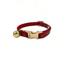 Cute Pet Christmas Plaid Print Zinc Alloy Cat Collar, Cat Collar Bow Tie Set, Soft Velvet Cat Collar With Bell, Handmade Mini Cat Collar With Metal Buckle, Cat Collar With Bow Tie And Bell