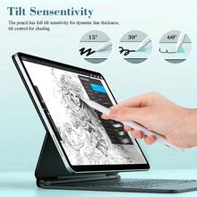 This Capacitive Stylus Is Suitable For Tablets And Features Pixel-Level Tilt Sensitivity. It Is Compatible With Various Models, Comes With Accessories, Has A Modern Appearance And High-End Texture. It Is A Professional Drawing Tool And An Excellent Gift Choice. - C-blue - View 7