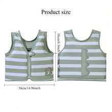 1pc Kids' Swimming Vest With Life Jacket - Quick Adjust Buckle System, Safety Buoyancy Aid For Swimming Lessons, Beach, Pool - Lightweight Durable Swimwear, Suitable For Boys And Girls (Toddler To) - Easy On/Off Design, Suitable For Beginner To Advanced Swimmers, Sleeveless Mixed Color Design, Front And Back Zipper For Comfortable & Fit For Young Children