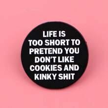 翻领珐琅徽章和胸针，背包装饰别针，酷炫时尚，送礼佳品 - 彩色 - 查看 4