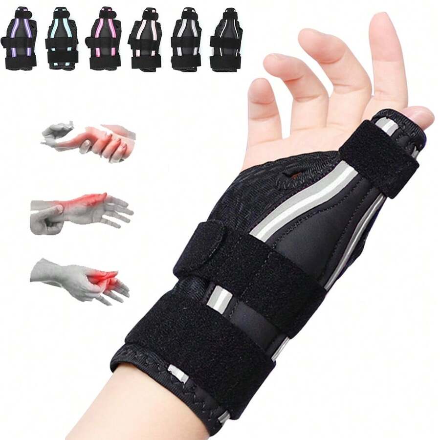 1pc Wrist And Thumb Brace Support Right Hand Left Hand - Multicolor - View 1