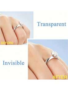 8/16pcs Resin Ring Adjuster, Invisible Ring Sizer Pads, Suitable For Loose Rings, Fits All Finger Sizes. Invisible Ring Sizer Adjuster, Fits Loose Rings - Multiple Finger Sizes, Comfortable And Protective. Adjustable Clear Tightener, Sizer Tool, Jewelry Protector, Suitable For Loose Rings. Ring Adjuster Fits Any Ring, Multiple Sizes Available, Women Ring Sizer.