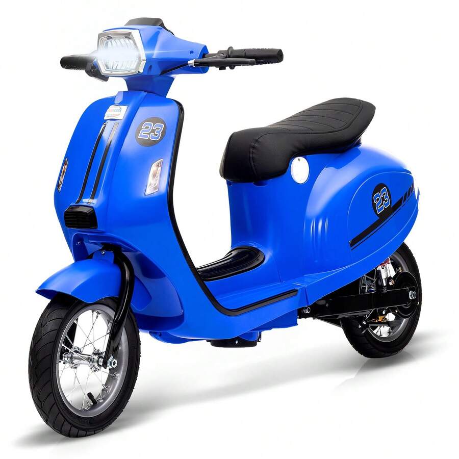 Ciclomotor eléctrico para niños, 24V 350W, velocidad máxima de hasta 22,5 km/h - Azul - Ver 1