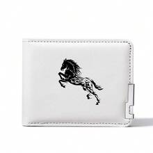 1pc Stylish Horse Print Men's Wallet Horse Animal Print Design - Fashionable Minimalist Style - Multi Card Slots Coin Purse Suitable For Daily Use And Holiday Gifts For Men Wallet Mini Wallet Purse Wallet Small Wallet Gifts For Men Men Gifts Wallet Men - Multicolor - View 5