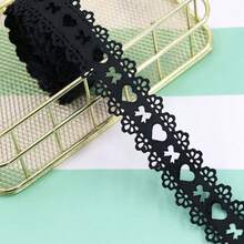 心形镂空丝带，纹理丝带，适用于DIY头饰、发饰、蝴蝶结、礼品包装丝带 - 彩色 - 查看 12