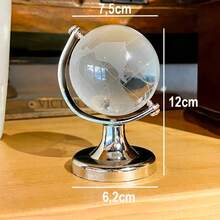 Miniature Glass Globe Table Ornament Decoration 6cm - 12cm - 銀色 12厘米 - 查看 2
