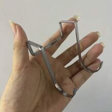 3个装不锈钢双环门后挂钩 - 无需钻孔，节省空间，适用于浴室、厨房、橱柜、衣柜的毛巾挂钩 - 抛光镀铬表面，经久耐用，用途广泛 - 彩色 - 查看 9