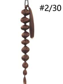 30 Inch Women's Wig Lantern Bubble Ponytail Curly Wig High Ponytail - Multicolor - View 12