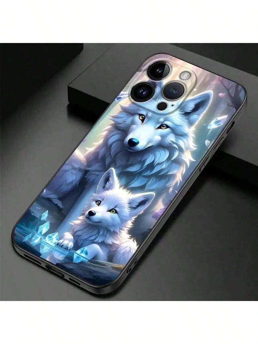 Phone Case For 16 15 Pro Max 14 Plus 13 12 11 11Pro 12Pro 13Pro 14Pro 15Pro 16Pro High Quality Silicone Protection Soft Shockproof Case Two Wolves - 彩色 - 查看 1