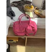 Utility Shoulder Bag |  Everyday Tote | Functional Street Style - Pink - View 1