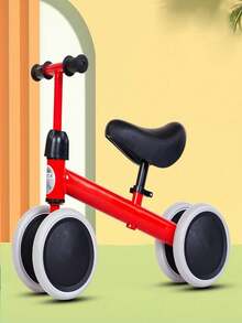 1 Pieza Triciclo bicicleta para niños Infantil, Bicicleta de equilibrio para niños Triciclo 3 En1 para Bebés, Mini Bicicleta De Impulso Balance Equilibrio Moto Bebe, Bicicleta Regalo Ideal para Niños Primer Cumpleaños - Rojo - Ver 5