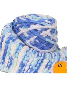 1/3pcs Chunky Chenille Yarn For Knitting, 1 Ply Jumbo Ice Yarn Bulk 100g Skeins, Soft DIY Crochet Thread For Blankets, Slippers, Hats, Scarves Handmade Craft Supplies Christmas Gift - Multicolor - View 27