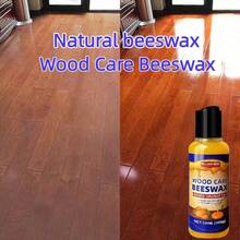 4.06 盎司高级蜂蜡木器护理蜡（含海绵） - 抛光蜂蜡，家具修复抛光剂，清洁和保护木质表面 | 硬木地板和家具保养 | 增强和保护 | 适用于红木和其他木材，可恢复木制家具、地板、门和其他木质表面的光泽。