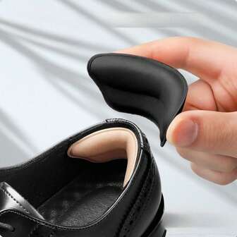 6/2 Pairs Anti-Slip Heel Pads For Shoes, Anti-Slip Heel Grips Inserts, Shoe Heel Protectors For Women, Comfortable Heel Cushions To Make Shoes Fit Tighter, Beige & Black Set