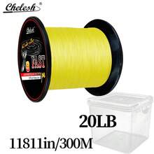 Dây câu bện PE Chelesh, 8 sợi, 300m/326yds, 15-100LB, Độ bền cao, Chống mài mòn, Nhiều màu sắc, Lý tưởng cho câu cá biển, câu cá nước ngọt, câu cá chép - Nhiều màu - Xem 48