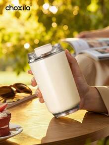 choxila 1 buah Mug Kopi Berinsulasi Stainless Steel 350ml, Dapat Digunakan untuk Minuman Panas dan Dingin, Mug untuk Pasangan, Cocok untuk Rumah, Kedai Kopi, Mobil, Portabel, Cocok untuk Penggunaan di Kelas/Luar Ruangan, Perlengkapan Penting Musim Dingin - Cangkir - View 8