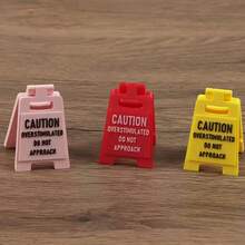 1个桌面标牌，“过度兴奋，请勿靠近”桌面标牌，可爱桌面标牌礼物，送给男朋友和女朋友的圣诞装饰 - 彩色 - 查看 5