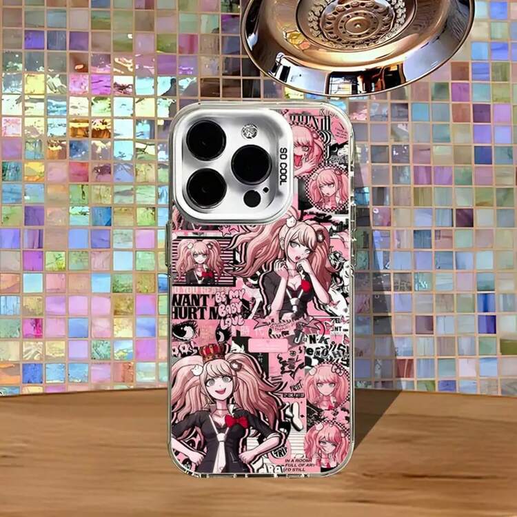 Funda para teléfono Junko Enoshima D-Danganronpa para 17,16,15,14,13,12,11,Pro,Max,Plus,E, cubierta blanca mate a prueba de golpes - Z2 - Añade 4