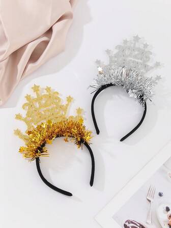 1件闪光数字2026新年快乐派对装饰发饰