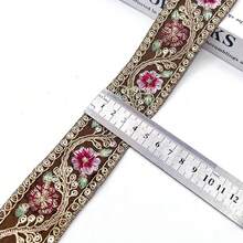 10 Yards Ren thêu kim sa chỉ vàng - Ruy băng hoa trang trí, thích hợp cho các dự án may vá, may mặc và thủ công DIY - Nhiều màu - Xem 11