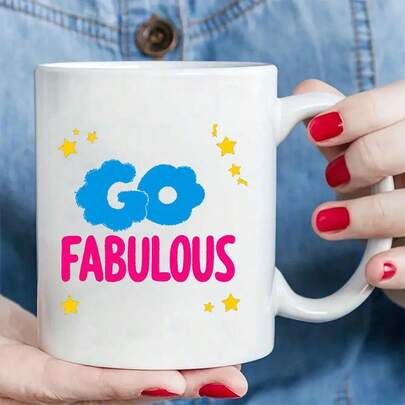 Funny Women's Mug & Water Cup - "Shine Forward" Smiling Face And Pink Star Letters - Hand Wash Only, Gift For Wife, Girlfriend, Best Friend - Birthday, Anniversary, Christmas Gift - Cute Beverage Series