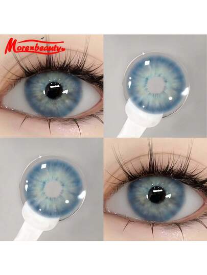 MOREBEAUTY 10 par de lentes de contacto de color marrón de 14.2mm para uso anual, maquillaje de ojos, disfraz de Halloween, cosplay,Ideal para Halloween, Pascua, San Valentín, juegos de roles, maquillaje y la idea de regalo perfecta para Navidad.