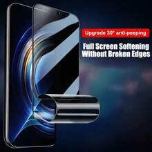 ZYONS Bộ 3 miếng dán màn hình gốm bảo mật tương thích với iPhone 17 Pro Max/17 Air/16 Pro Max/16/16 Pro/16 Plus/14 Pro Max, chống nhìn trộm, màng gốm dẻo, chất liệu không phải kính, màng TPU mềm bảo mật, màng mềm không vỡ, chống trầy xước 9H+, cảm ứng nhạy, tương thích với ốp lưng điện thoại, phù hợp với nhiều loại ốp lưng, màng gốm cao cấp. - 3 chiếc - Xem 5