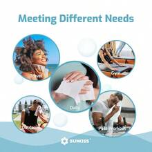 SUNKISS Trustplus Wet Wipes For Adult Rinse Extra Large 8 X12 Body Cleaning Washcloths For Elderly Incontinence And Cleansing Fresh Scented 50 Count - Fresh+50 片裝(1 包) - 查看 8