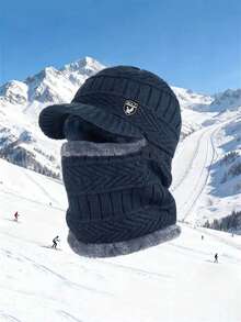 1pc Unisex Winter Warm Knit Beanie Hat With Windproof Ear Protection - Thick Insulated Cold Weather For Men & Women, Skiing, Hiking, Cycling, Hats For Women, Hats For Men, Winter Hats For Men, Men Hats, Winter Hats For Women, Christmas Hats For Men