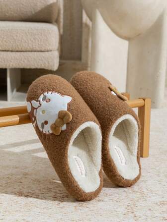 Sanrio Nuevas zapatillas de interior para niños y niñas de otoño/invierno, cálidas, suaves, ultraligeras, adecuadas para pisos de madera dura