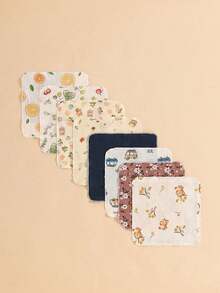 5 件装婴儿围兜和拍嗝巾