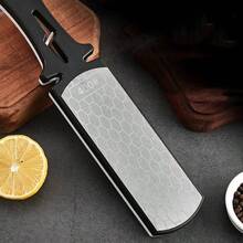1pc Double-Sided Whetstone, High Quality Material Corundum Sharpener Stone, Handheld Multi-Function Quick Blade Sharpening Tool With Handle For Home And Outdoor Use